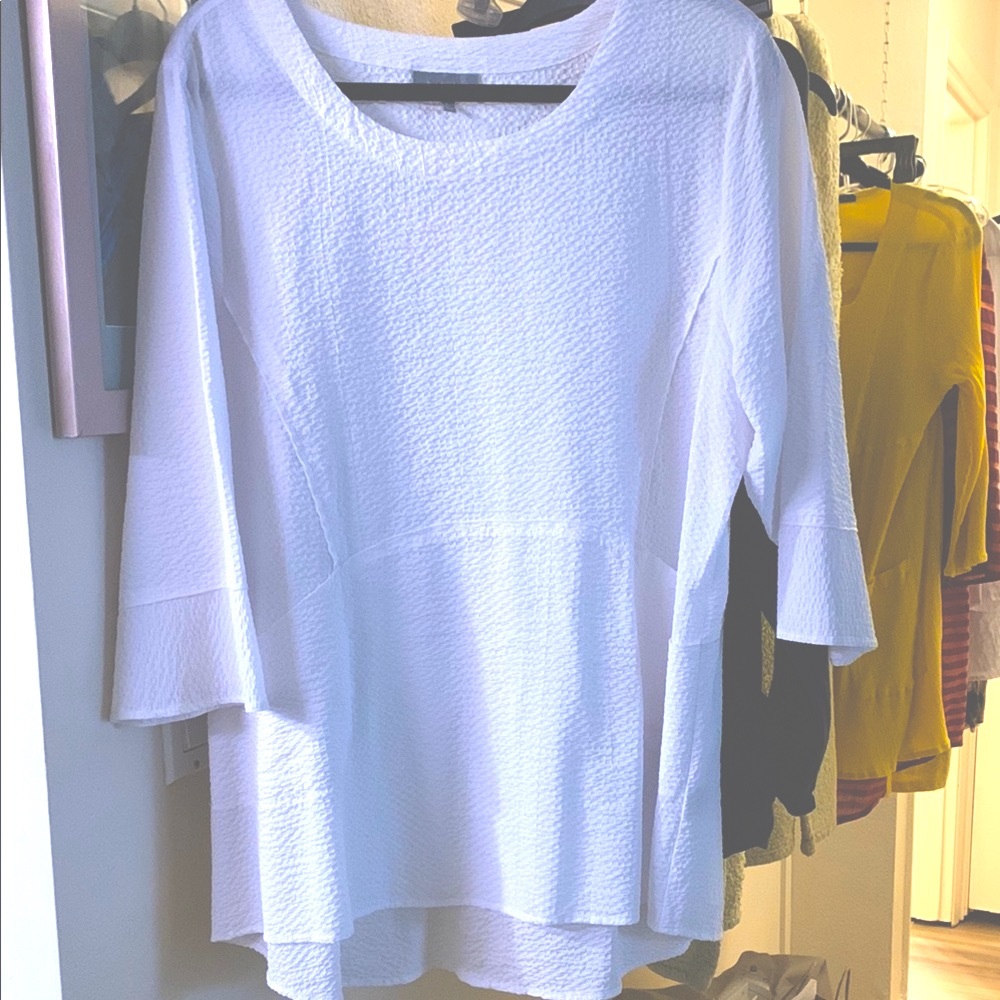 Habitat White 3/4 Sleeve Blouse